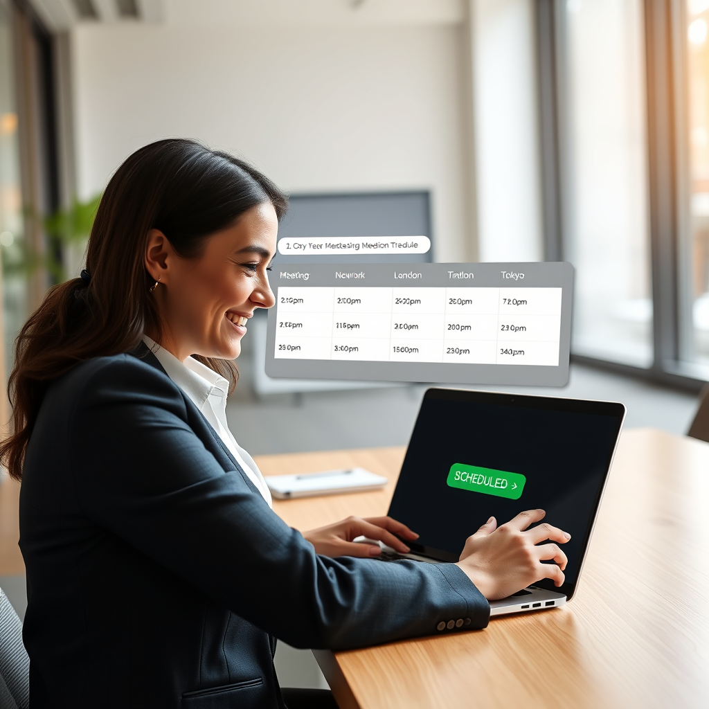 Automated meeting schedulers that avoid manual time calculations