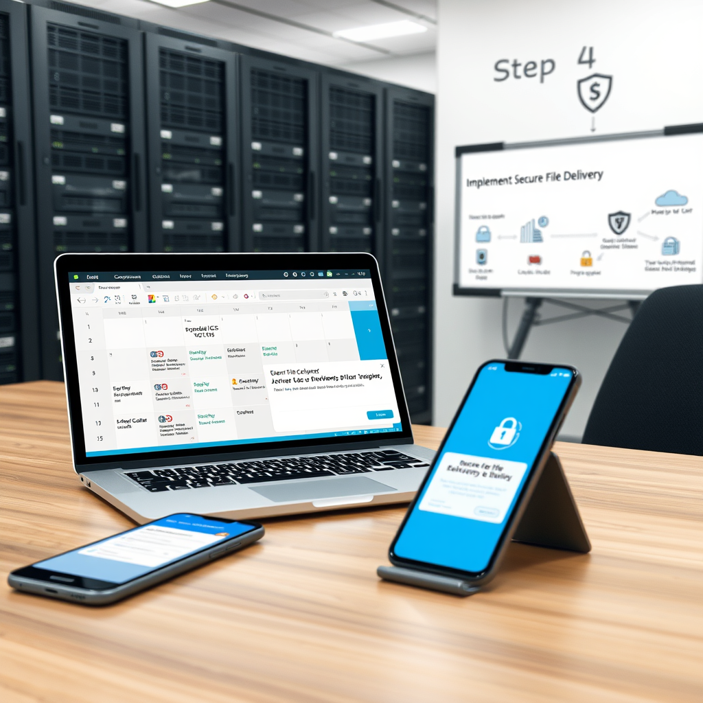 Key components needed for implementing ICS export functionality