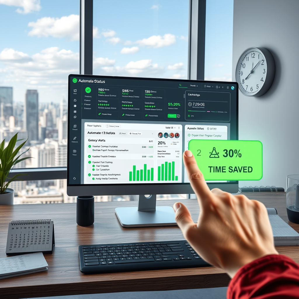Measuring the Impact of Status Automation on Efficiency